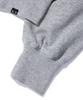 Critic Crop Wormhole Logo Hoodie Zip-Up Melange Gray
