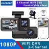 WIFI 3 Camera Dash Cam Cabin Car Dvr 1080P Interior Vehicle Three Way Channel Dvrs Recorder Video Registrator Dashcam Camcorder