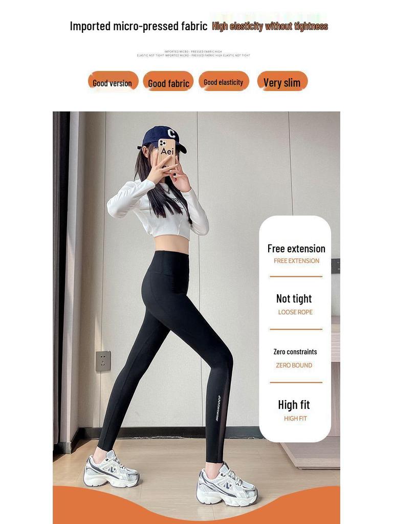 High Waist Mesh Pocket Yoga Leggings - Tummy Control, Hip Lift, Summer Women's Nine-Point Pants