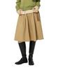 Peace Maker Corduroy Point Cotton Work Midi Skirt (Beige)