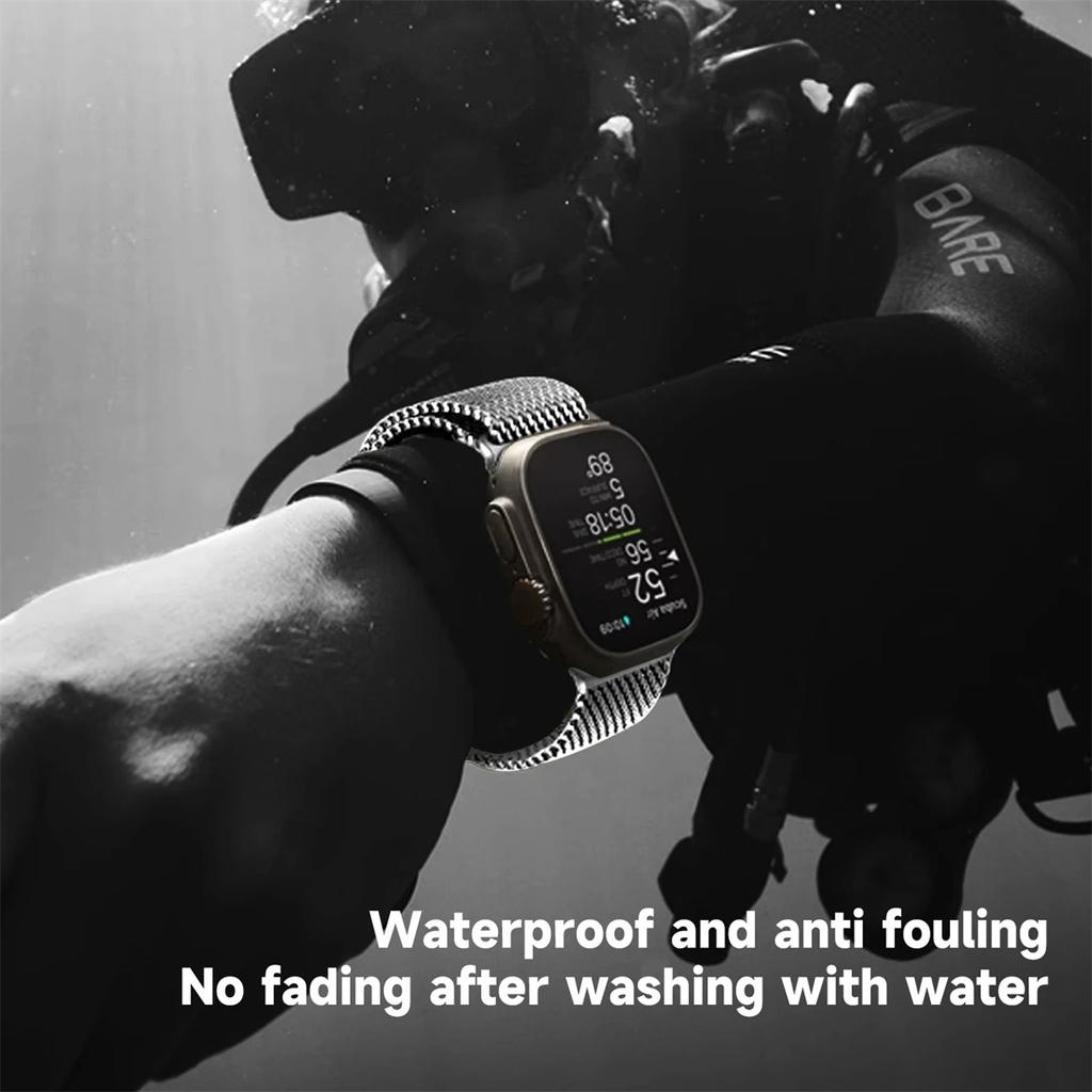 2Pcs Milanese Strap Compatible with 22mm Watch Bands Quick Release Replacement Wristband Adjustable Waterproof Sport Bands for Men Women