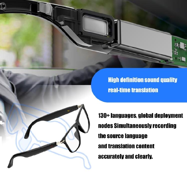 Audios Eyewear for Travel Business Multifunctional AI Translator Glasses Support Multi Platform for Men Women