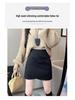 New Autumn/Winter 2025 Sequin Tweed High-Waisted Irregular Slim A-Line Skirt