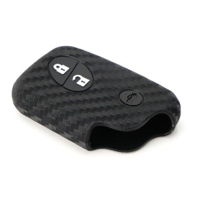 Carbon Fiber Soft Silicone Key Fob Cover For Lexus IS ES GS LS CT LX GX RX, etc
