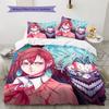 Momo  Pattern Bedding Quilt Set  Home Decoration  Gift (1 * duvet cover + 2 * pillowcase  without core)