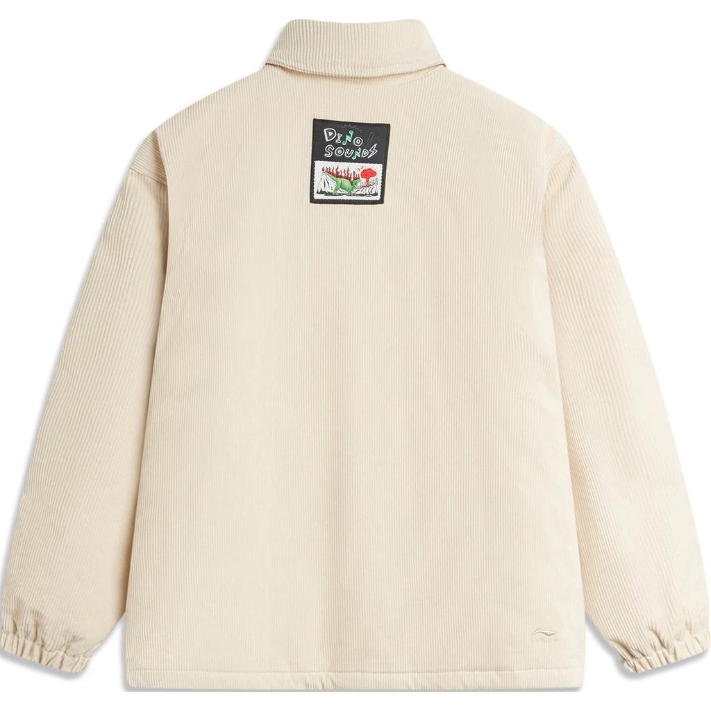 Li Ning X Disney Hugging Dragon Collaboration Sports Lifestyle Series Loose Comfortable Warm Jacket Men Jacket Gravel-Gray AJMU077-3