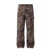 Mars Camo Distressed Cargo Pants: Unisex, Loose-Fit, Outdoor Casual Trousers
