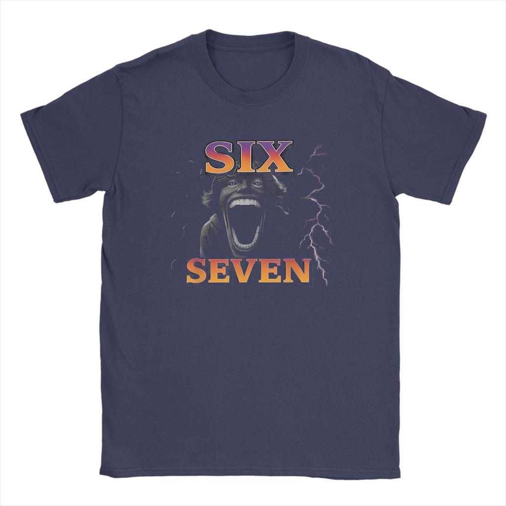 Vintage T-Shirt Summer 67 Six Seven Bootleg Meme Leisure T-Shirts  Cotton Tee Shirt for Men's Awesome Design Short Sleeve Tops
