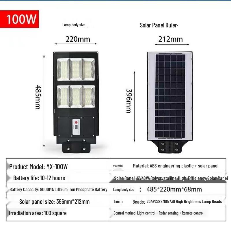 UOSU Integrated Solar Motion Sensor Street Light