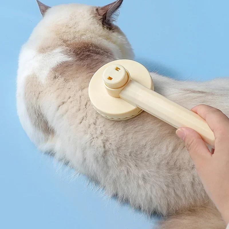 Pet Comb De-shedding Self-Cleaning Dog Cat Massage Wire Brush Hair Removal Tool for Pet Grooming