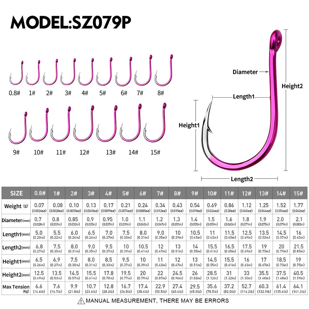

Нержавеющий светящийся крючок с бородкой для морской рыбалки с ушком для ловли крупной рыбы и рыбалки со скал Size 1 (10 pcs)