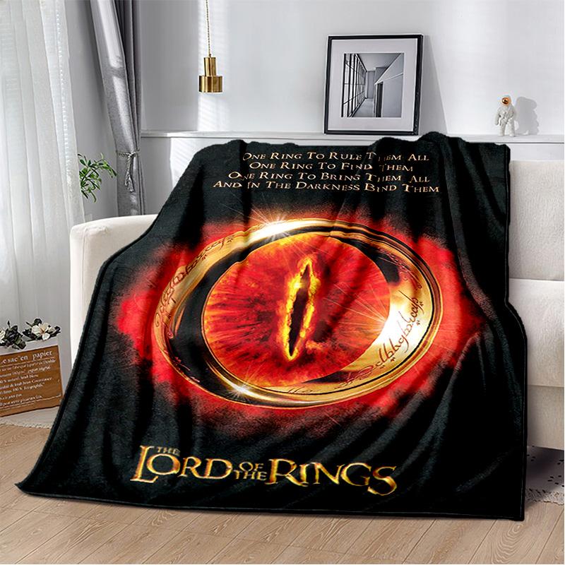 Movie L-Lord of The Rings H-Hobbit Soft Plush Blanket,Flannel Blanket Throw Blanket for Living Room Bedroom Bed Sofa Cover Child