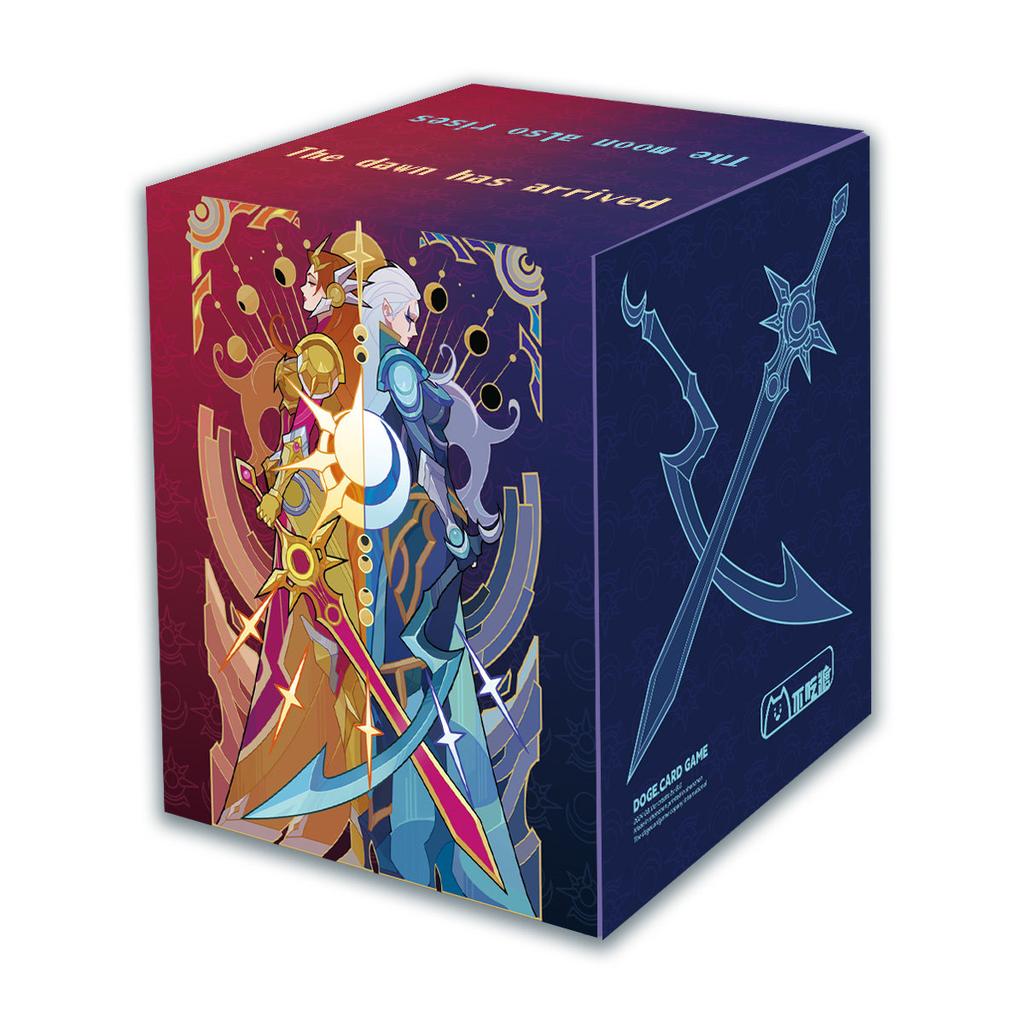 Suitable for TCG PTCG Riftbound Diana Magnetic Leather Board Game Card Box 11x9x9cm OPCG DTCG Game Collection Card Storage Box