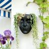 Umělecký Nástěnný Květináč ve Tvaru Obličeje Retros Profil Člověka Květináče Kreativní Květináč pro Dekoraci Stěny Balkon