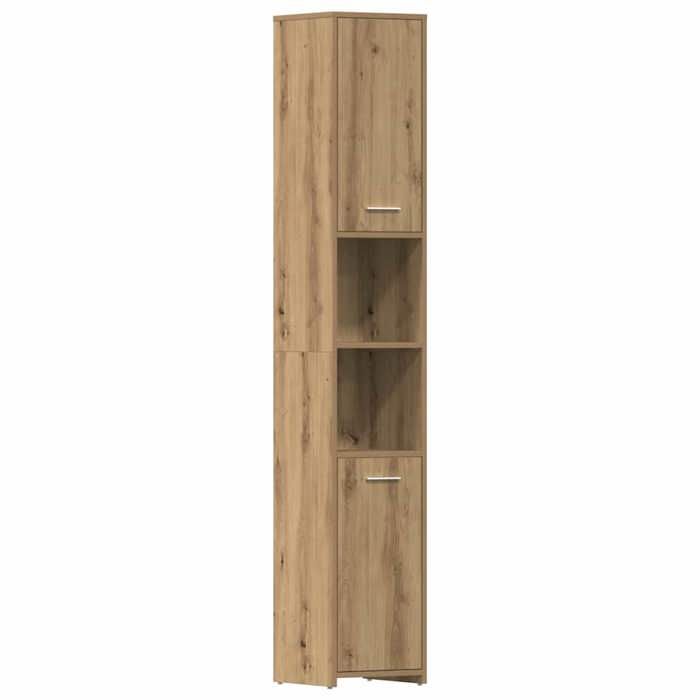 VidaXL Armoire de salle de bain chêne artisanal 30x30x183,5 cm 859394