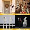40CM Halloween Posable Skeleton Decoration Human Bones with Movable Joints for Haunted House Party Outdoor Yard Props