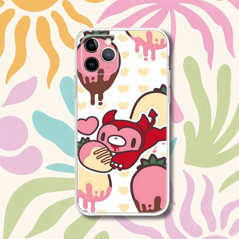 Cute G-Gloomy Bear Phone Case For iPhone 17,16e,16,15,14,13,12,11 Mini Pro Max X,XR,XSMAX 8,7 Air Plus Transparent Soft