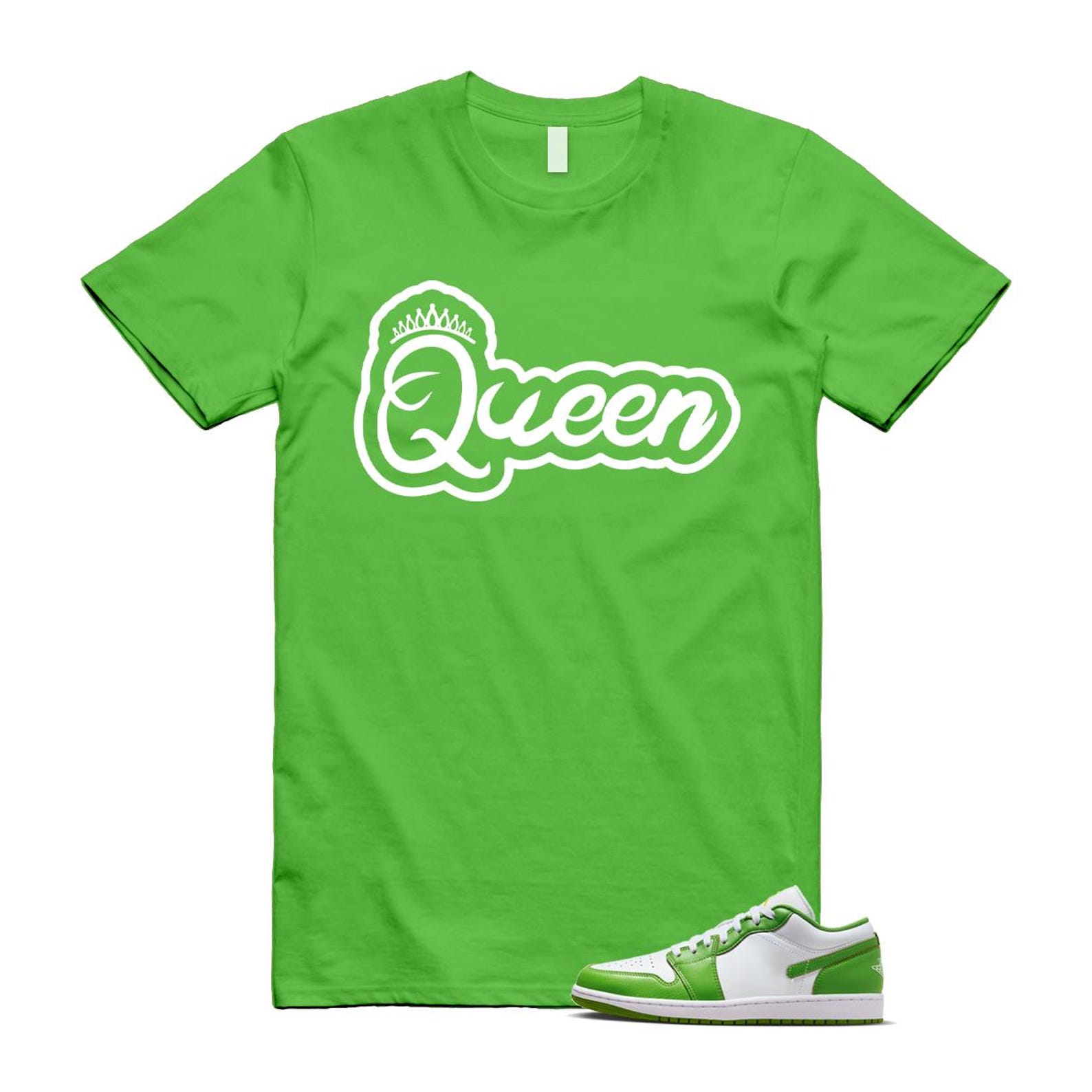 1 Chlorophyll Green White Lightning Low SE T Shirt Match QUEEN2 L
