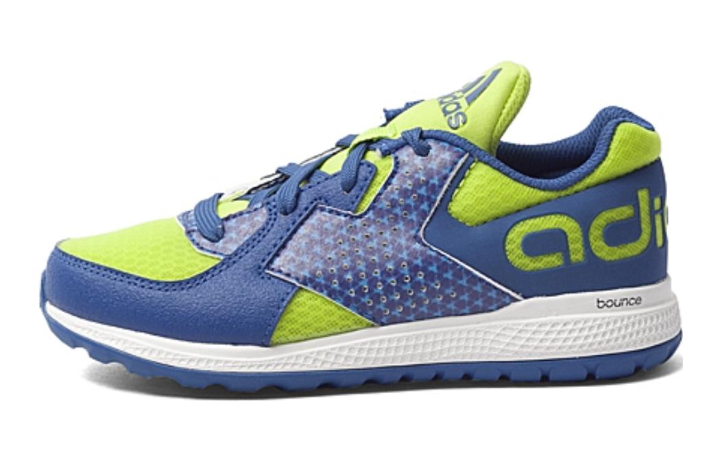

Adidas Bounce Удобные Нескользящие Амортизирующие Износостойкие Низкие Детские Беговые Кроссовки Синий Желтый Детские AQ2918 39
