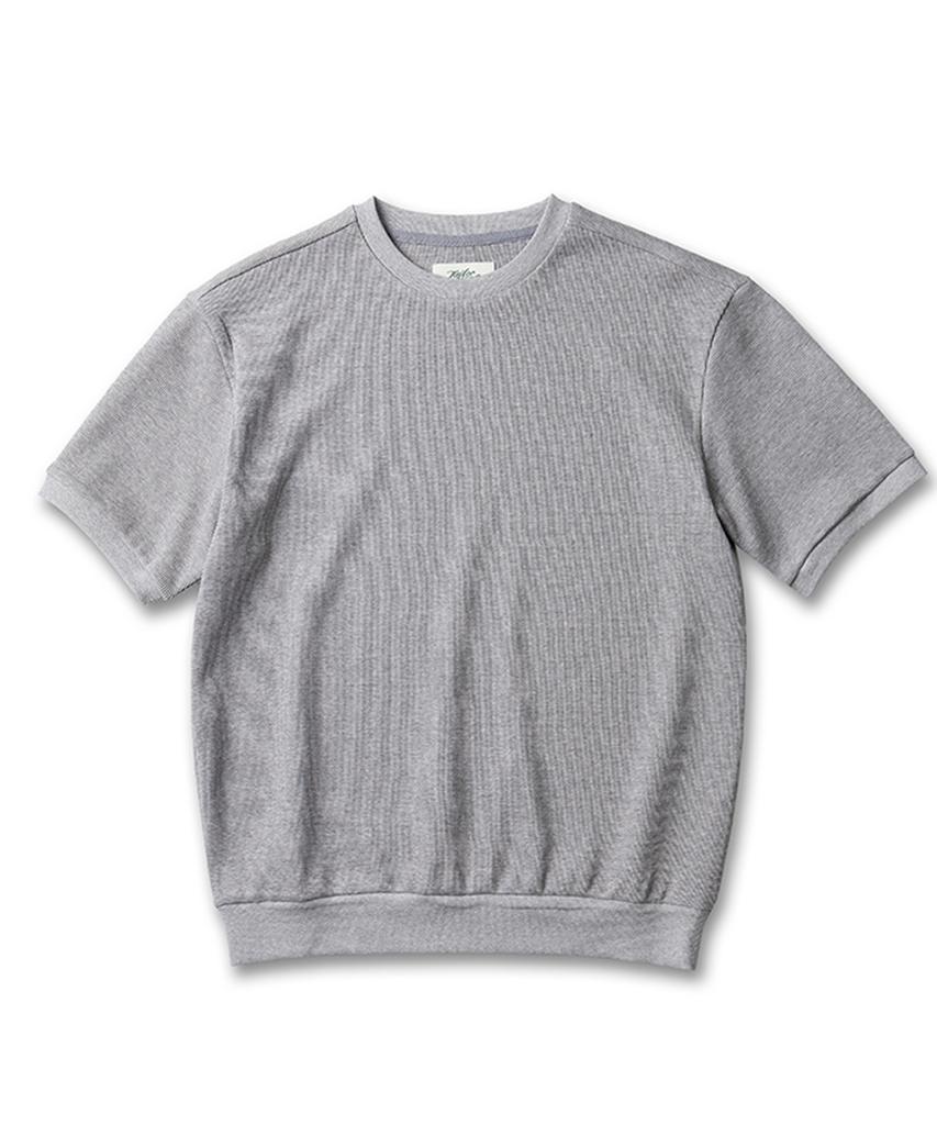 Teilleochaedeu Tactile Waffle Crewneck (Gray)