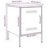 VidaXL Table de chevet rose 36x39x50,5 cm acier, armoire, armoire latérale, support de téléphone, table de chevet, mobilier 842912