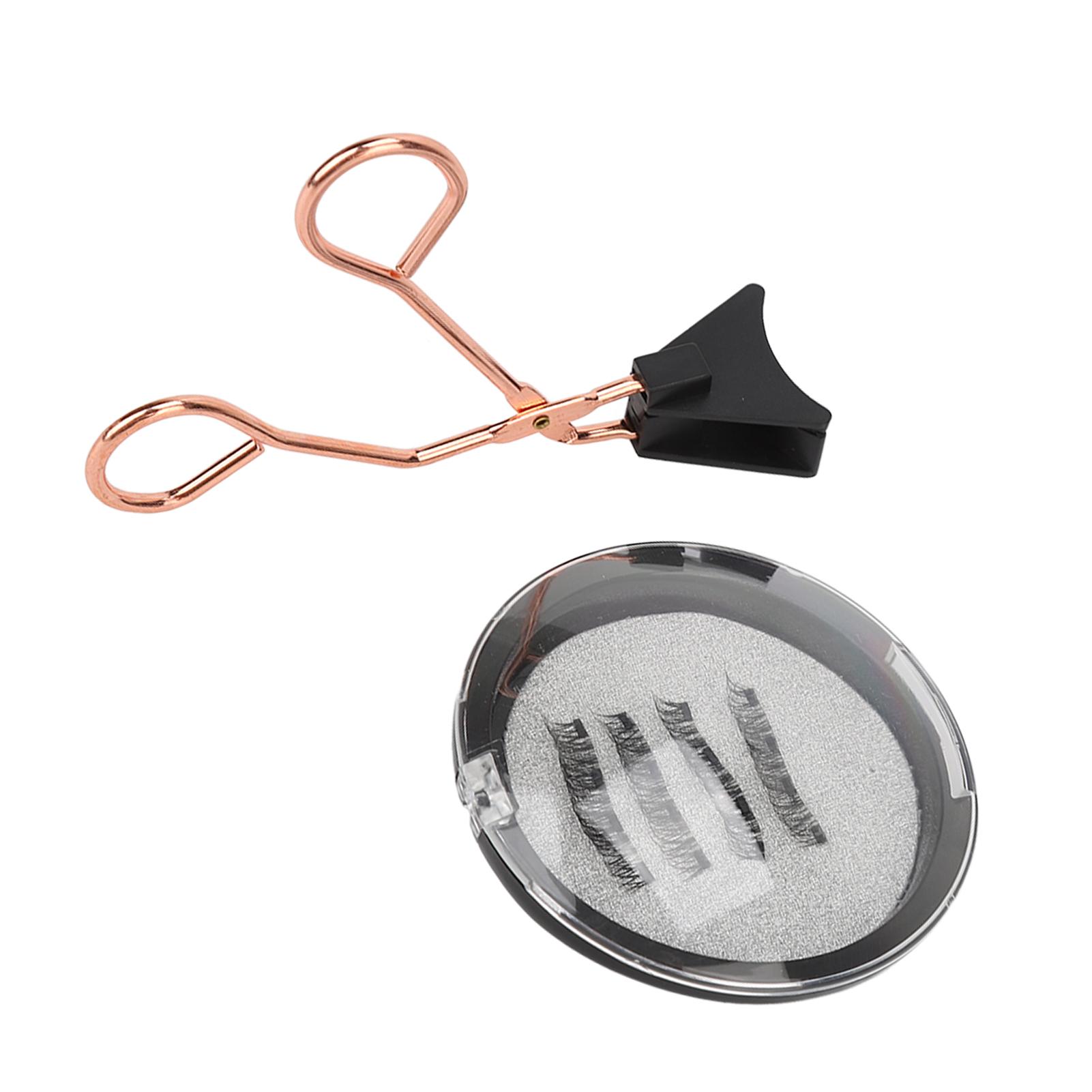 4 шт. Магнитный аппликатор для ресниц Без клея Легкий Потостойкий Пушистый Магнитный зажим для ресниц Набор для начинающих