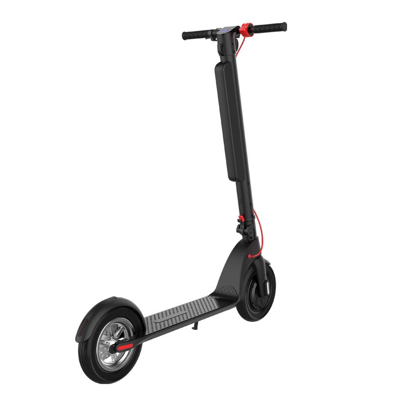 Alnsoor X8 Adult City Outdoor Electic Scooter 36V10AH Battery 350W Motor 10 Inch Road Tires Foldabe EScooter With Three second folding