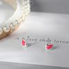Swan Stud Earrings Female Sweet Cute Little Animal Candy Color Earrings Simple and Small Ins Cold Wind Korean Version Jewelry