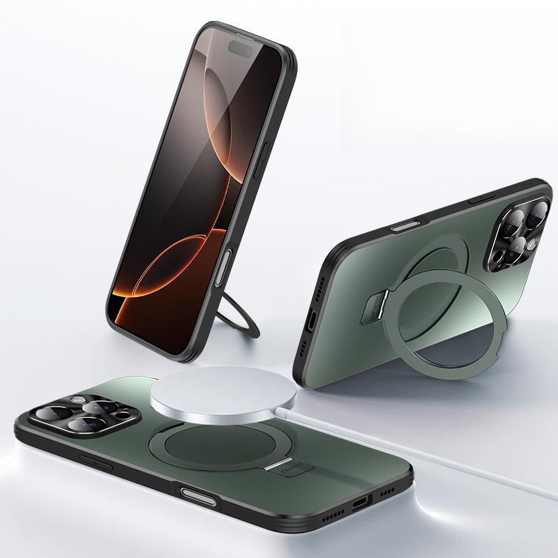 

Подходит для Apple 16promax Чехол для телефона Подставка Точка опоры Магнитное притяжение 15, IPhone Матовый 14, Полное покрытие 13, Защита от падения 12 iPhone 13 6.1 inch