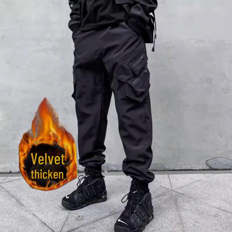 Autumn Functional Windproof Overalls: Trendy, Loose, Versatile Leggings Trousers for Youth