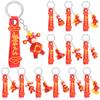 12 Pcs Horse Year Keychain Bulk Chinese New Year Horse Keychains Chinese Zodiac Hor-Se Keychain Years Of The Hor-Se Feng Shui Ha