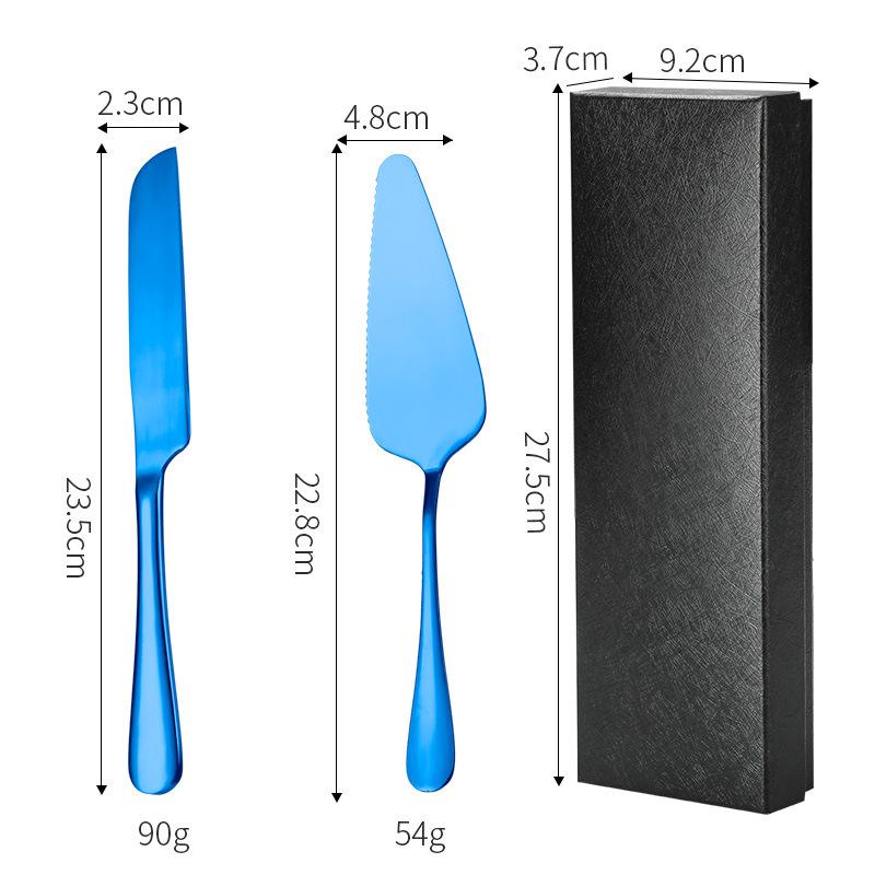 Stainless Steel Cake Knife & Spatula Set - Perfect for Birthdays, Weddings, Baking & More.