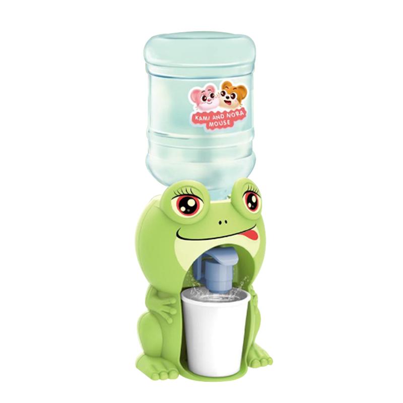 Mini dětská hračka s dvojitým dávkovačem vody s roztomilou růžovou modrou studená/teplá voda džus Mléko napáječka Simulační kuchyňské hračky