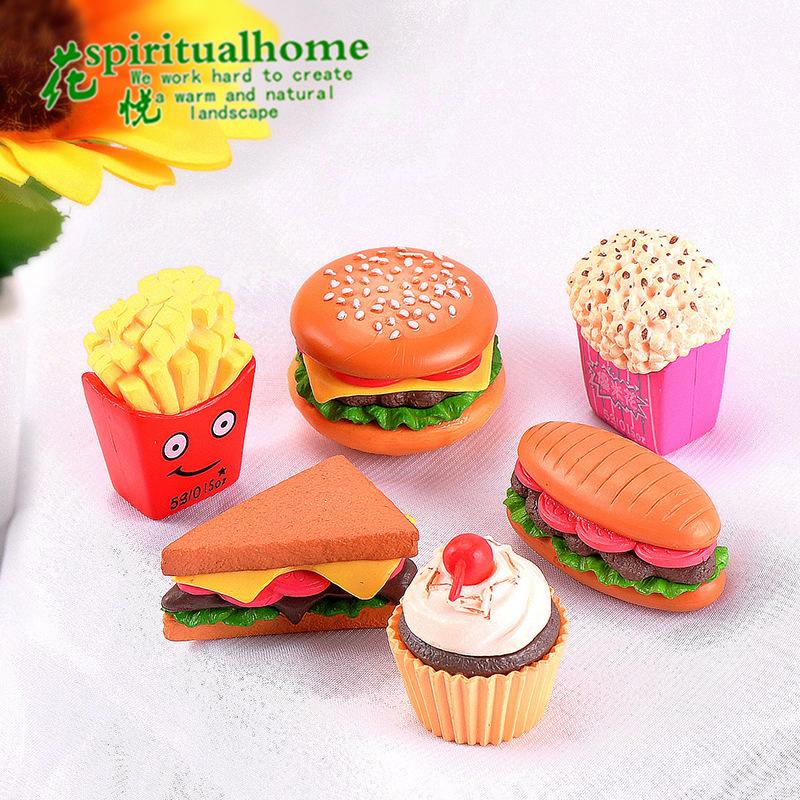 Hamburger Sushi Cake Accessories Keychain Accessories Micro-landscape Handicrafts and Ornaments