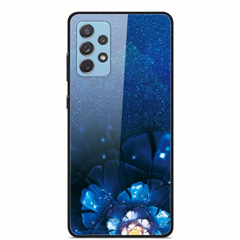 For Samsung A52 5G 4G Cases A52s 5G Tempered Glass Hard Back Cases For Samsung Galaxy A52 5G Phone Covers Funda A 52s 2022 A528B