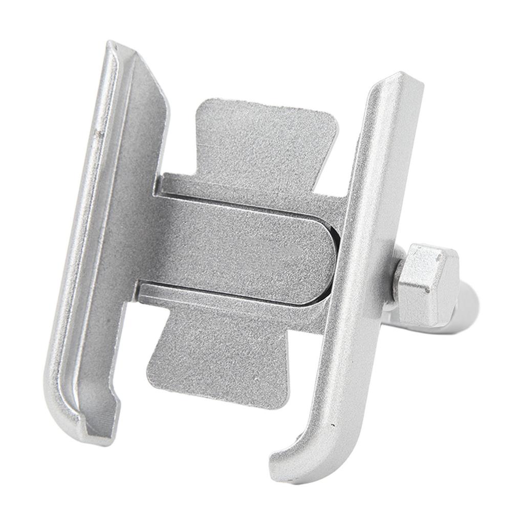 Bike Phone Bracket Handlebar Metal Phone Clamp 360 Degrees Rotation Cushion Padding Anti Shake
