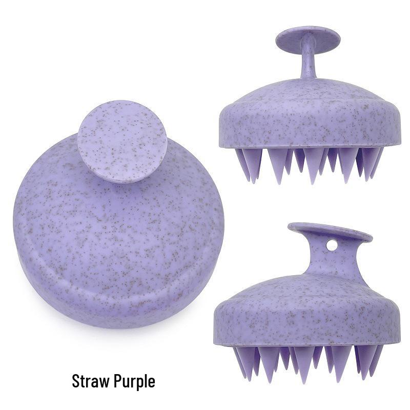 Korean Style Silicone Scalp Massager Soft Rubber Shampoo Brush