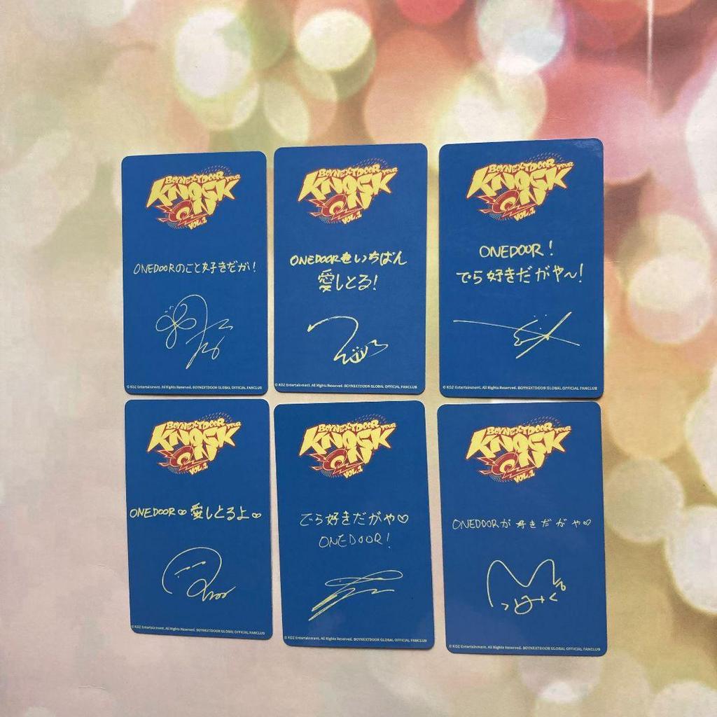 [USED] BOYNEXTDOOR Nagoya Aichi knock on trading cards 6 pieces