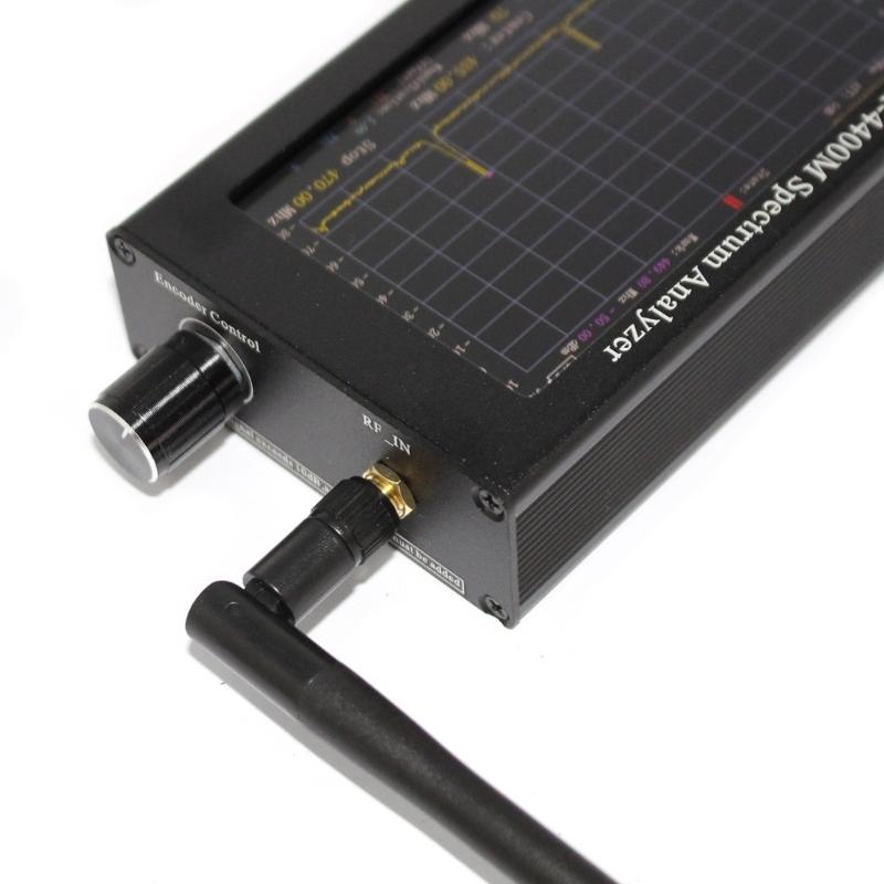 Analizor de frecvență cu ecran de 4,3 inch, analizor de spectru cu antenă 35M-4400Mhz pentru telecomandă WiFi 2.4G e Talkie