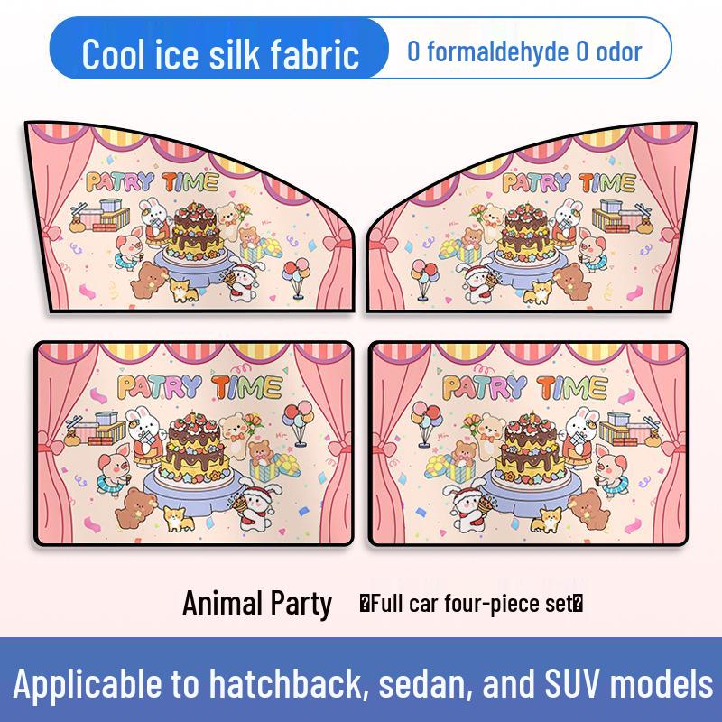 Children's Car Sunshade Curtains for Rear Windows