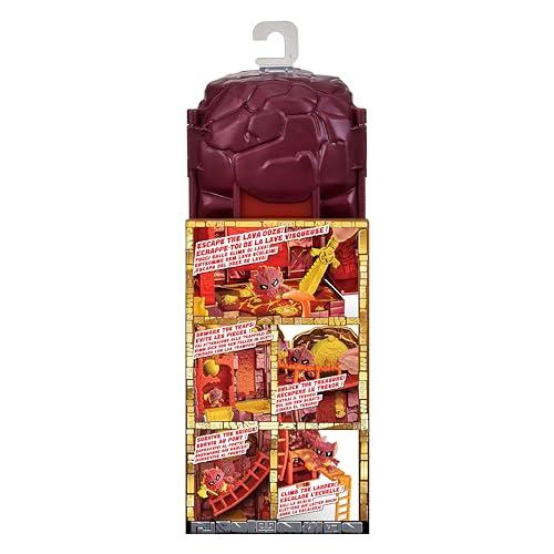 Treasure X Lost Lands Skull Island Lava Tower Micro Playset, a 15-level adventure! Survive traps and discover 2 micro-sized action figures. Will you f
