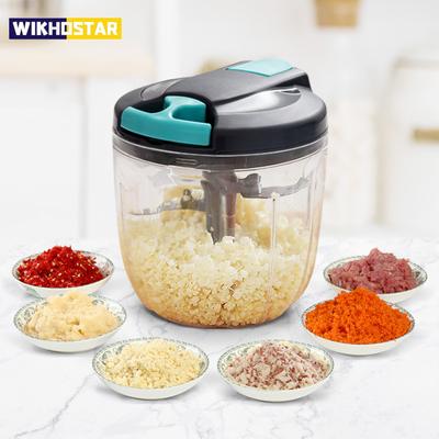 500/900ML Multifunction Meat Grinder Vegetable Chopper Garlic Masher Hand Mincer Seasonings Nuts Ice Mincer Cooking Kitchen Tools