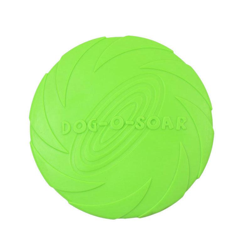 

Silicone Frisbee Dog Toy for Training - Suitable for Golden Retrievers, Labradors, Border Collies - Available in Large, Medium, and Small Sizes. Small 15cm зелений