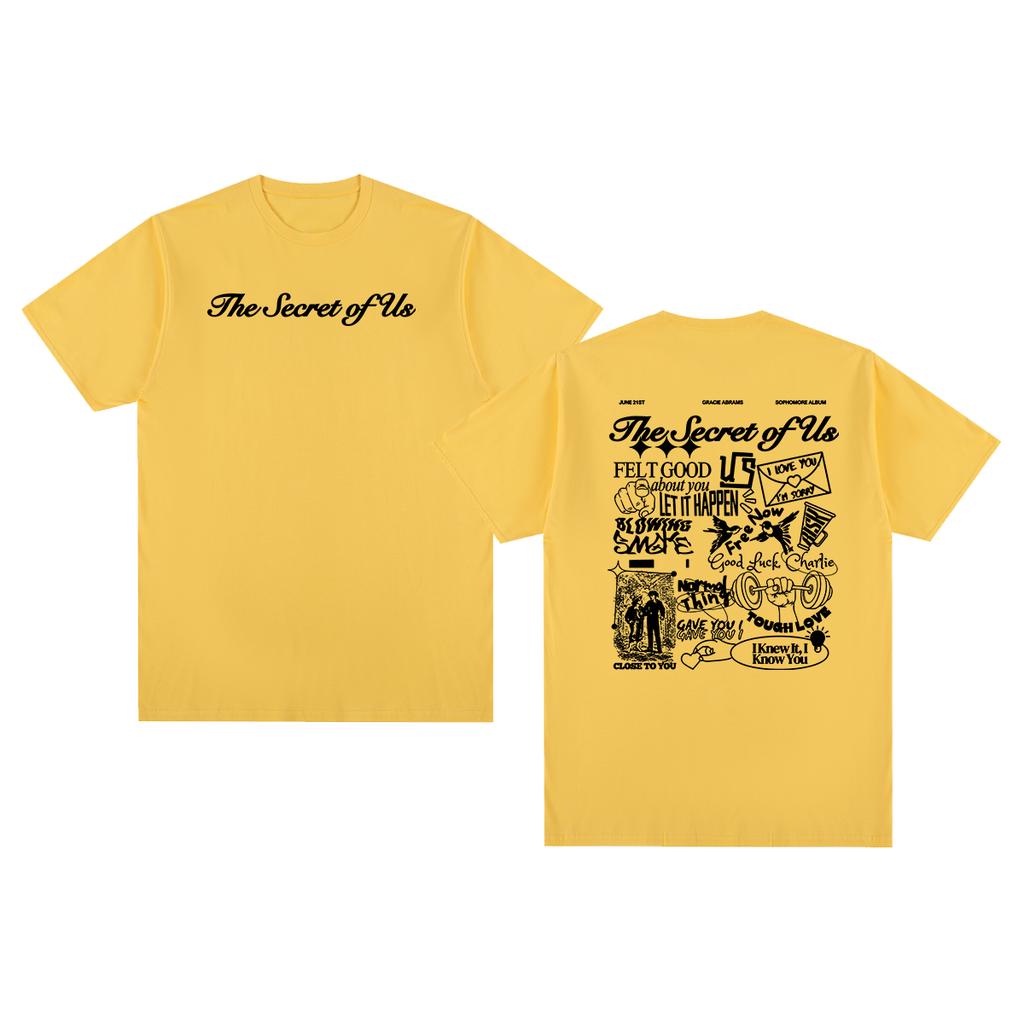 The Secret of Us Vintage Tshirt Gracie Abrams Streetwear Y2K 90s Cotton Unisex T Shirt New TEE TSHIRT Womens Tops