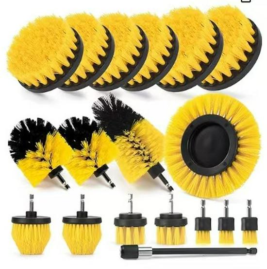 Hot-Selling Electric Drill Brush Set: Multi-Piece Car Wash & Crevice Cleaning Tool Other