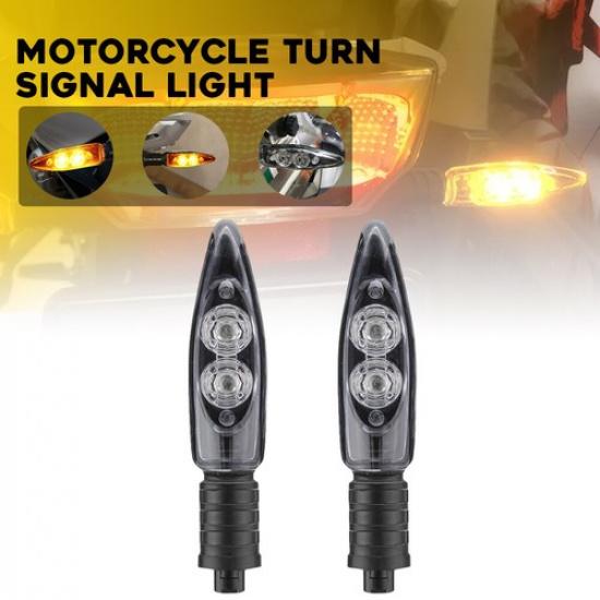 4x Amber LED Front Turn Signal Indicator Light For BMW F700GS F800GT HP4 R1200GS