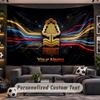 Wall Hanging Tapestry Custom NameNottingham Forest Pattern Personalized Printed Fabric Wall Decor