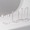 1pc Acrylic Clear Earrings Display Holder Acrylic Jewelry Display Stand Holder Y Shape Stud Earrings Drop Earrings Showcase
