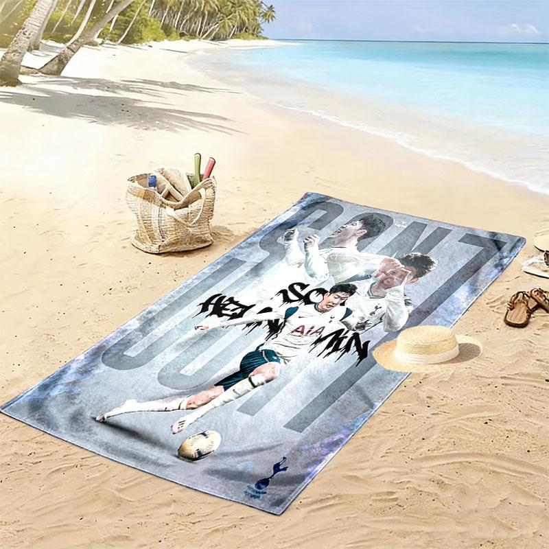 Tottenham Team Print Beach Towel, Large Soft Quick Dry Towel for Beach Camping Swimming