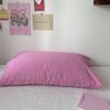 Pure Cotton Pillow Set: Includes Single 48x74cm Pillowcase, Pair of Pillow Inserts, Liner, and Cover.